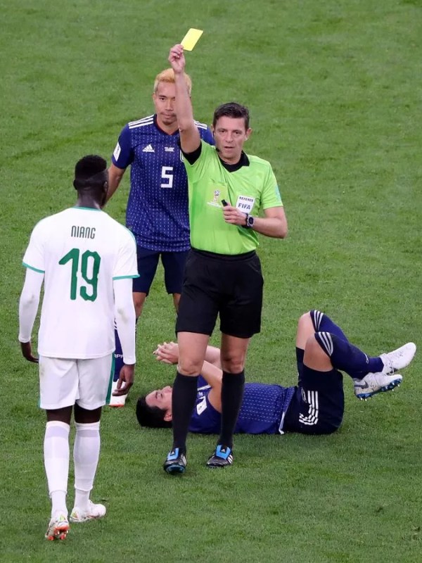 O Japão eliminou Senegal por causa dos cartões amarelos em&nbsp;2018
