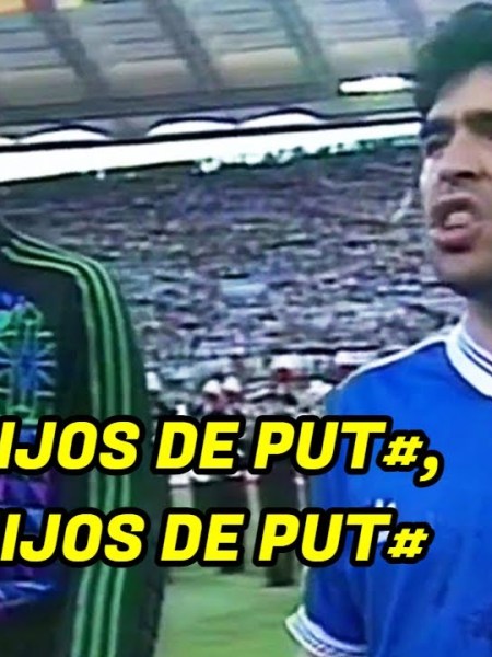 Maradona se irritou com a torcida da Itália na Final da Copa de&nbsp;1990