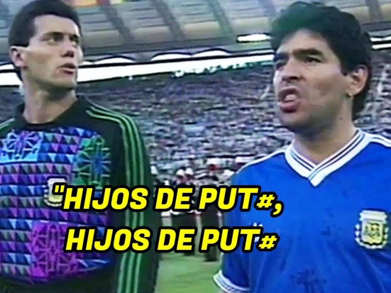 Maradona se irritou com a torcida da Itália na Final da Copa de&nbsp;1990