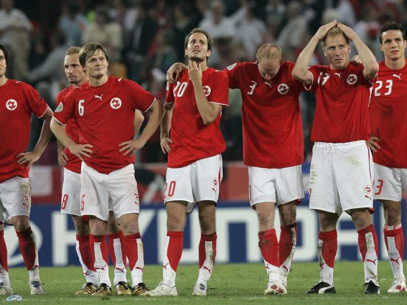 Suíça não sofreu nenhum gol e não perdeu nenhum jogo em 2006, mesmo assim foi só até as&nbsp;oitavas